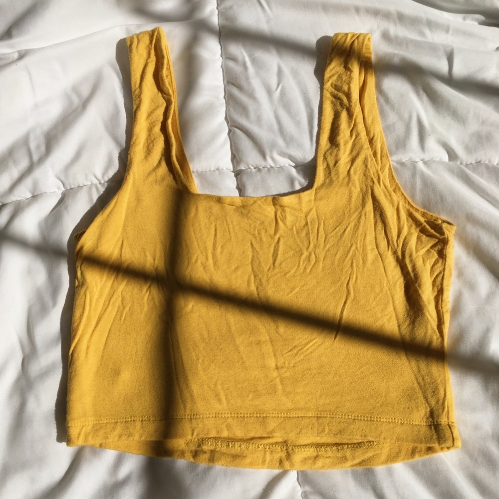 Yellow Crop Top